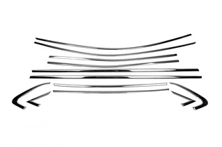 Повна окантовка вікон (12 шт, нерж) Carmos - Турецька сталь для Renault Clio V 2019- рр