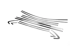 Повна окантовка вікон (12 шт, нерж) Carmos - Турецька сталь для Renault Clio V 2019- рр