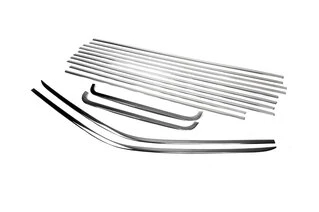 Повна окантовка вікон (14 шт, нерж) 1 бічні двері, Довга база для Volkswagen T6