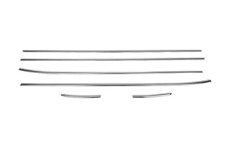 Окантовка вікон HB (6 шт, нерж) для Volkswagen Polo 2010-2017 рр