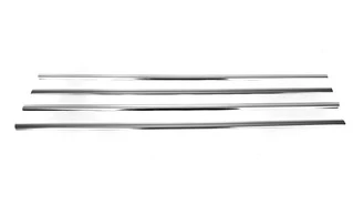 Молдинги на бічні вікна (4 шт, нерж) для SsangYong Action 2005-2018 рр