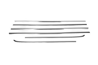 Зовнішня окантовка вікон (6 шт, нерж) для SsangYong Kyron 2005-2014 рр