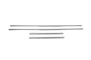 Зовнішня окантовка вікон (4 шт, нерж) для Peugeot 207