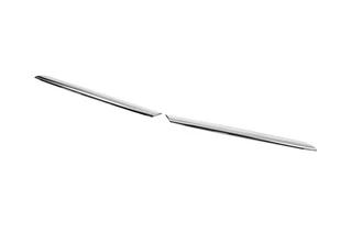 Накладки на решітку радіатора OmsaLine (2 шт, нерж.) Хром для Renault Clio IV 2012-2019 рр