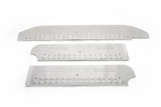 Накладки на внутрішні пороги (OmsaLine) 3 шт, OmsaLine - Італійська нержавійка для Mercedes Vito W639 2004-2014 рр