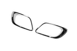 Окантовка туманок (2013-2025, 2 шт, нерж) для Renault Fluence рр