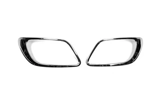 Окантовка туманок (2013-2025, 2 шт, нерж) для Renault Fluence рр