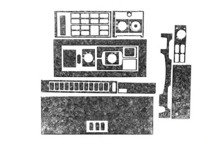 Накладки на панель (Meric) Дерево для Mercedes T2 (507-814)