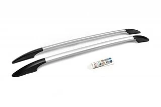 Рейлінги OmsaLine Solid (2 шт, сірі) для Ford Focus IV 2018- рр