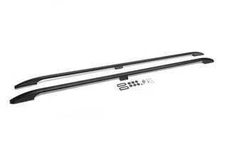 Рейлінги OmsaLine Solid (2 шт, чорні) довга база для Ford Custom 2013-2022 рр