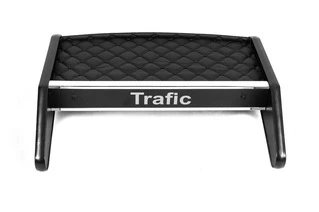 Полиця на панель (2010-2014, Чорна з чорною ниткою) для Renault Trafic рр