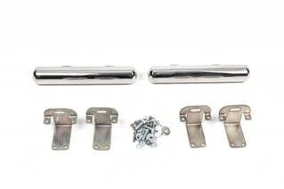 Бічні труби за заднім колесом (2 шт., нерж) ExtraLong, 60мм для Volkswagen Crafter 2006-2016 рр