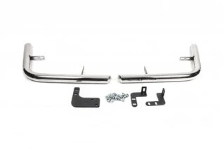 Задні кути (2 шт., нерж.) для Citroen Jumpy 2007-2017 рр