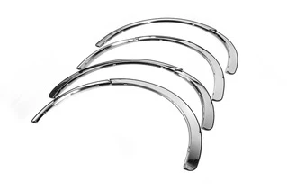 Накладки на арки (4 шт, нерж) для Toyota Yaris 2006-2011 рр