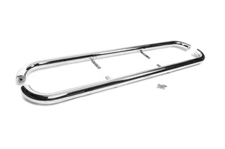 Захист бічних порогів (2 шт, нерж) для Toyota Land Cruiser 100