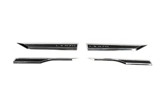 Комплект шильдиків під карбон (4 шт) для Lexus LX570/450d