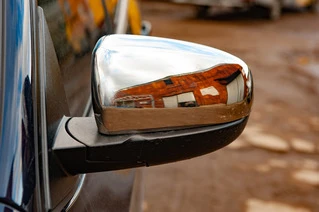 Накладки на дзеркала (2 шт., нерж) для BMW X5 E-70 2007-2013 рр