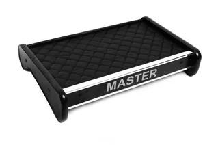 Полиця на панель (Чорна з чорною ниткою) для Renault Master 1998-2010 рр