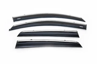 Вітровики з хромом (4 шт, Niken) для Nissan Qashqai 2007-2010 рр