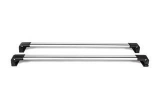 Перемички в штатні місця (2 шт, під ключ) Сірі для Mazda CX-3 2015- рр