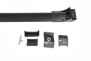 Перемички на рейлінги без ключа (2 шт) Чорний для Kia Sportage 1994-2004 рр