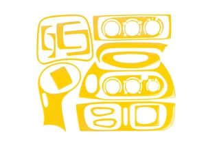 Перемички на рейлінги без ключа (2 шт) Чорний для Kia Sportage 1994-2004 рр