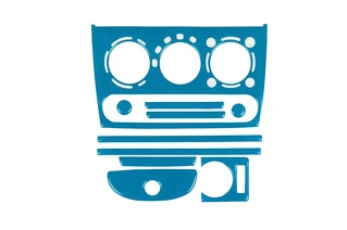 Накладки на панель (синій колір) для Opel Tigra 1994-2001 рр