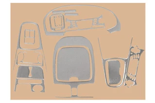 Накладки на панель 2004-2006 (HB) Алюміній для Kia Cerato 1 рр