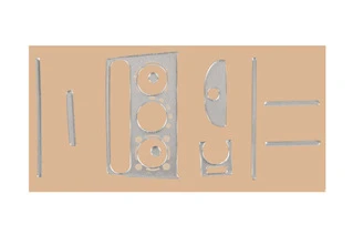 Накладки на панель (алюміній) для Opel Tigra 1994-2001 рр