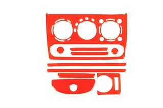 Накладки на панель (червоний колір) для Opel Corsa B 1996- рр