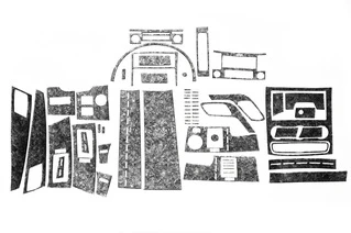 Накладки на панель (Meric, 60 деталей) Титан для Mercedes Sprinter W906 2006-2018 рр