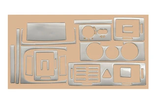 Накладки на торпедо Алюміній для Skoda Fabia 2000-2007 рр