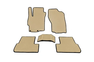 Килимки (EVA, Бежевий) для Mitsubishi Lancer X 2008- рр