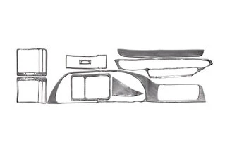 Накладки на панель (Meric) Карбон для Citroen Jumpy 1996-2007 рр