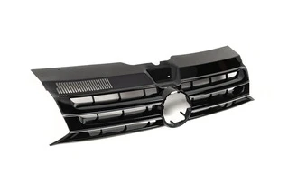 Передня решітка Чорний глянець (під емблему) для Volkswagen T5 2010-2015 рр