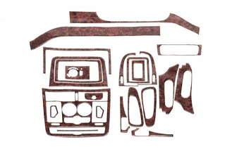 Накладки на панель (Meric, повний комплект) 2004-2006, Дерево для Mercedes Vito W639 рр