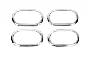 Накладки на внутрішні ручки OmsaLine (4 шт., нерж.) для Renault Clio III 2005-2012 рр