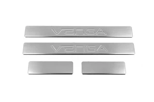Накладки на пороги OmsaLine (4 шт., нерж.) для Kia Venga