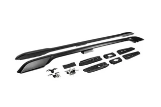 Рейлінги оригінальний дизайн (Чорні, 2 шт) для Toyota Land Cruiser Prado 150