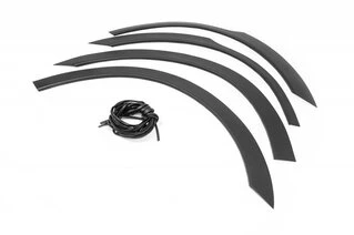 Накладки на арки (4 шт, чорні) для Mitsubishi Outlander 2006-2012рр