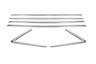 Нижні молдинги стекол (6 шт, нерж) для Opel Grandland X