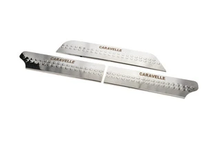 Накладки на внутрішні пороги тип-4 (сталь) 3 штуки, Caravella для Volkswagen T4 Caravelle/Multivan