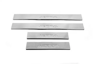 Накладки на пороги Carmos V2 (4 шт, нерж) для Volkswagen Jetta 2011-2018 рр