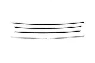 Накладки на решітку радіатора 2013-2018 (5 шт, нерж.) OmsaLine - Італійська нержавійка для Ford Custom рр