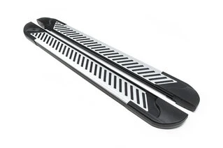 Бокові пороги Line (2 шт., Алюміній) для Dacia Logan MCV 2004-2014 рр