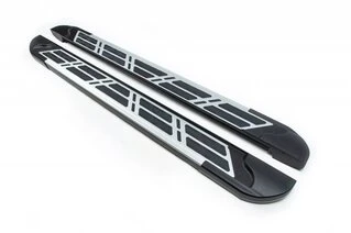 Бокові пороги Sunrise (2 шт., Алюміній) для Ауди Q7 2015- рр