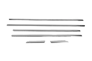 Нижні молдинги скла (нерж) для Ауди A3 2012-2020 рр