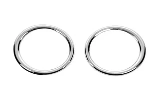 Накладки на протитуманні фари 2010-2012 (2 шт, нерж) для Volkswagen Amarok рр