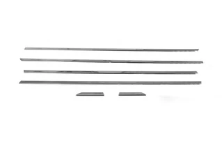 Нижні молдинги вікон (6 шт, нерж.) OmsaLine - Італійська нержавійка для Volkswagen Jetta 2011-2018 рр