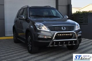 Кенгурятник WT003 (нерж) для SsangYong Rexton I 2001-2017 рр